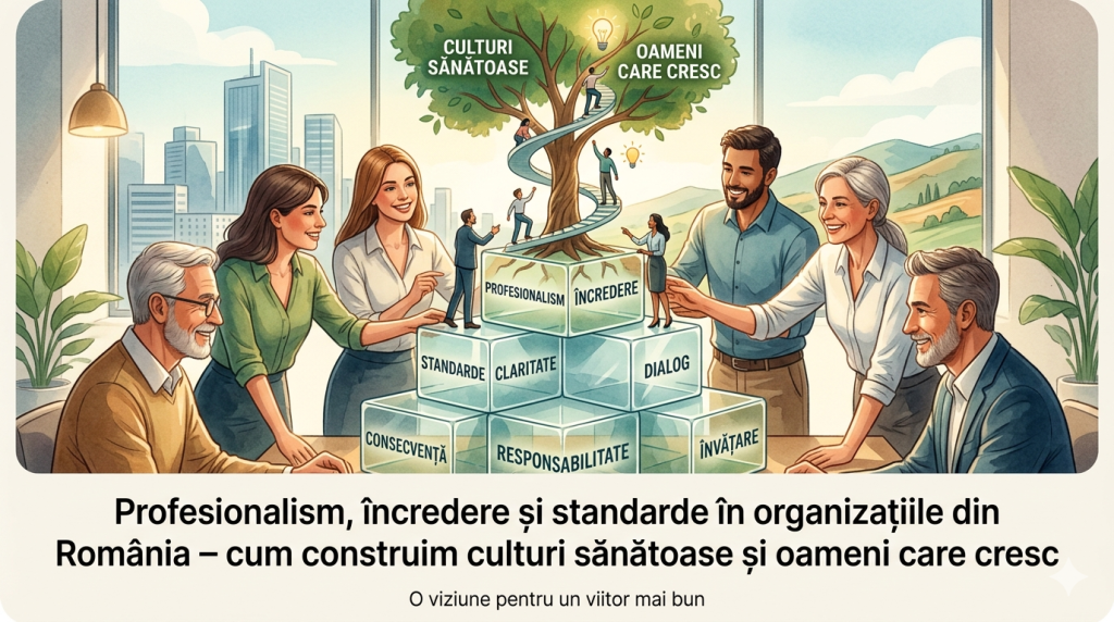 Încredere în profesii: 3 pași prin care organizațiile din România pot construi cultură, responsabilitate și profesionalism autentic